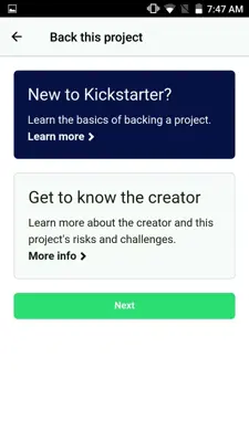 Kickstarter android App screenshot 0